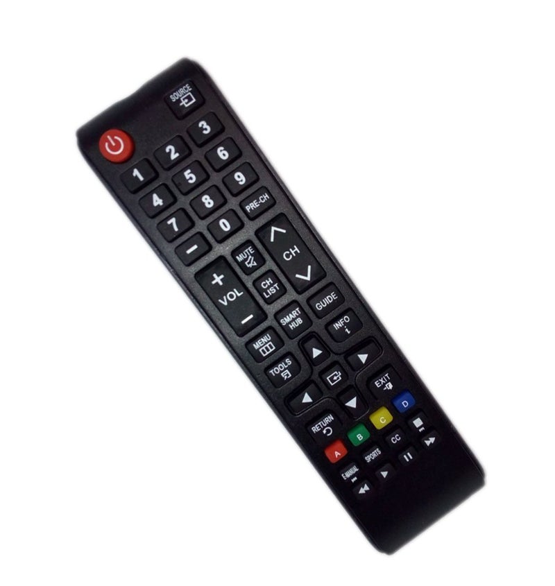 JustFine Replaced Remote Control Compatible for Samsung UN43JU640DF UN48J5200AFXZA UN32J525DAF UN55JU640DF UN60J6200AFXZA LED HDTV TV - Image 1